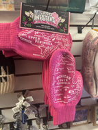 MITTENS , wool Michigan Mitts . Pink