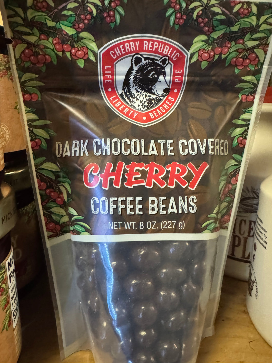 ESPRESSO BEANS COVERED IN Dark CHOCOLATE, Cherry Republic