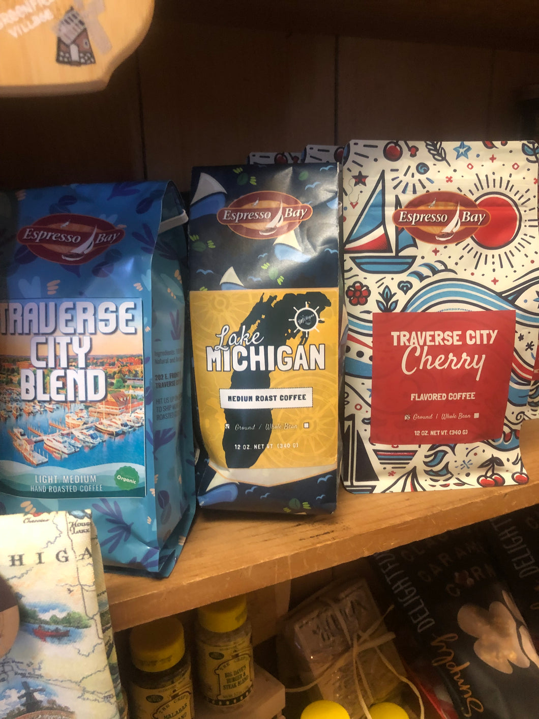 COFFEE , Traverse City, Cherry blend Traverse City, blend , LakeMichigan blend ,