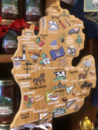 CUTTING BOARD, MICHIGAN LANDMARKS / COLOR